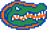 Pixel-art Florida Gators logo