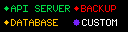 Four status dots with labels in different states