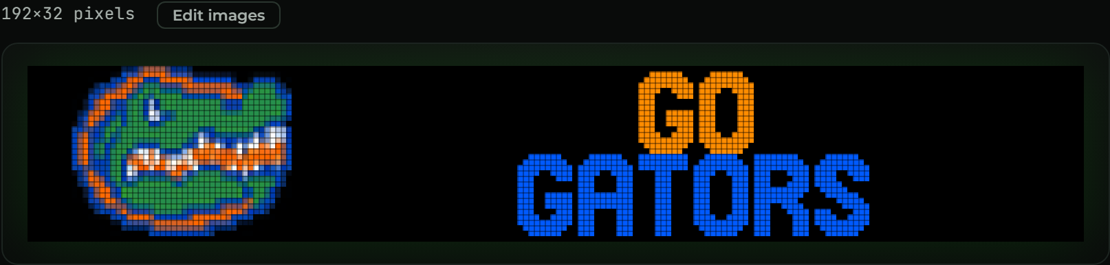 Two live panel previews at true pixel size